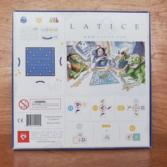 Adacio LATICE Family Strategy Party Board Game Unused Unpunched Complete - Picture 3 of 10